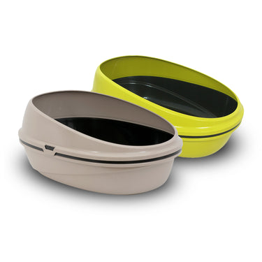 Pin Up Luxo Open Cat Litter Box (59cm × 39.5cm × 27cm) - tan
